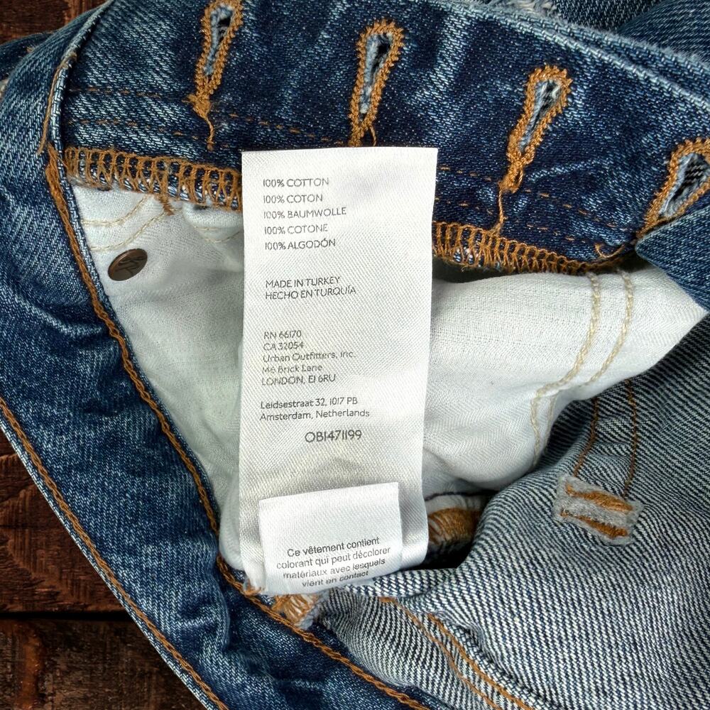 Free People We the Free High Waist Distressed Frayed Denim Cutoff Shorts Size 25 - Picture 5 of 8